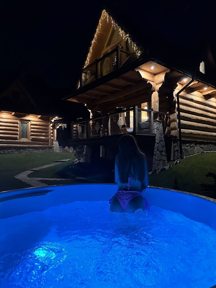 Domek z balią, jacuzzi w górach, k/ Zakopane