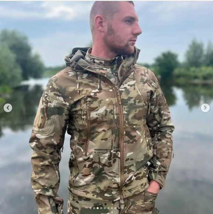 Форма мультикам тактична Всесезонна / Военная форма Фліс Олива Койот