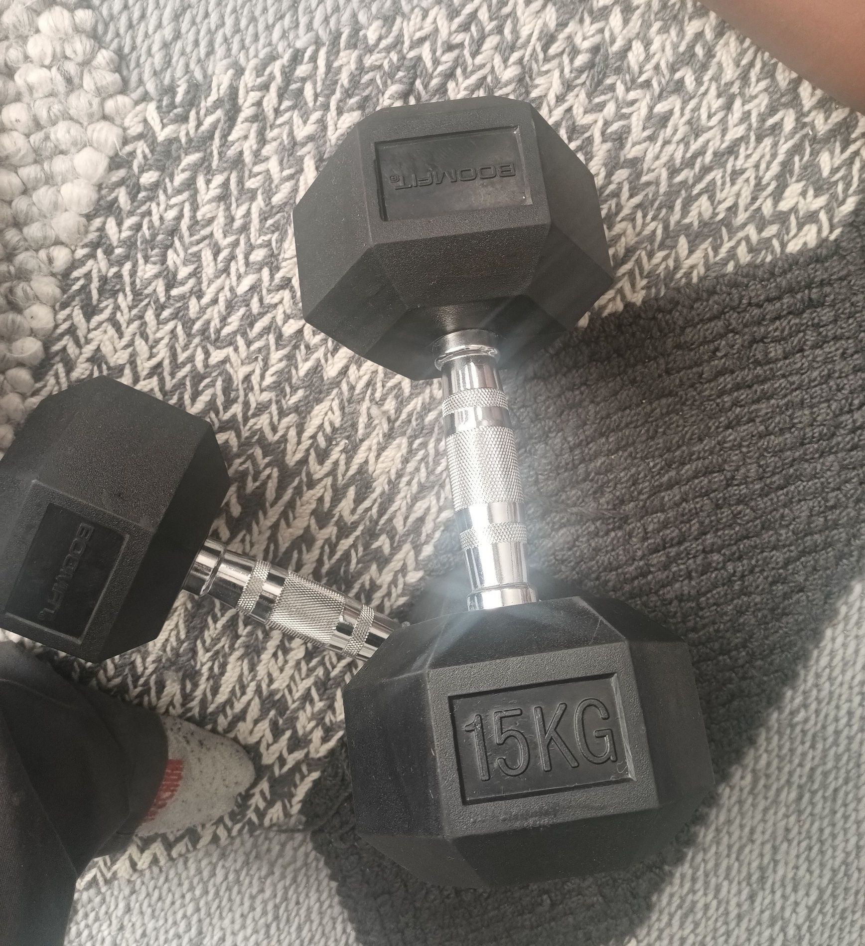 (Pesos) Halter 15Kg cada. Total 30kg
