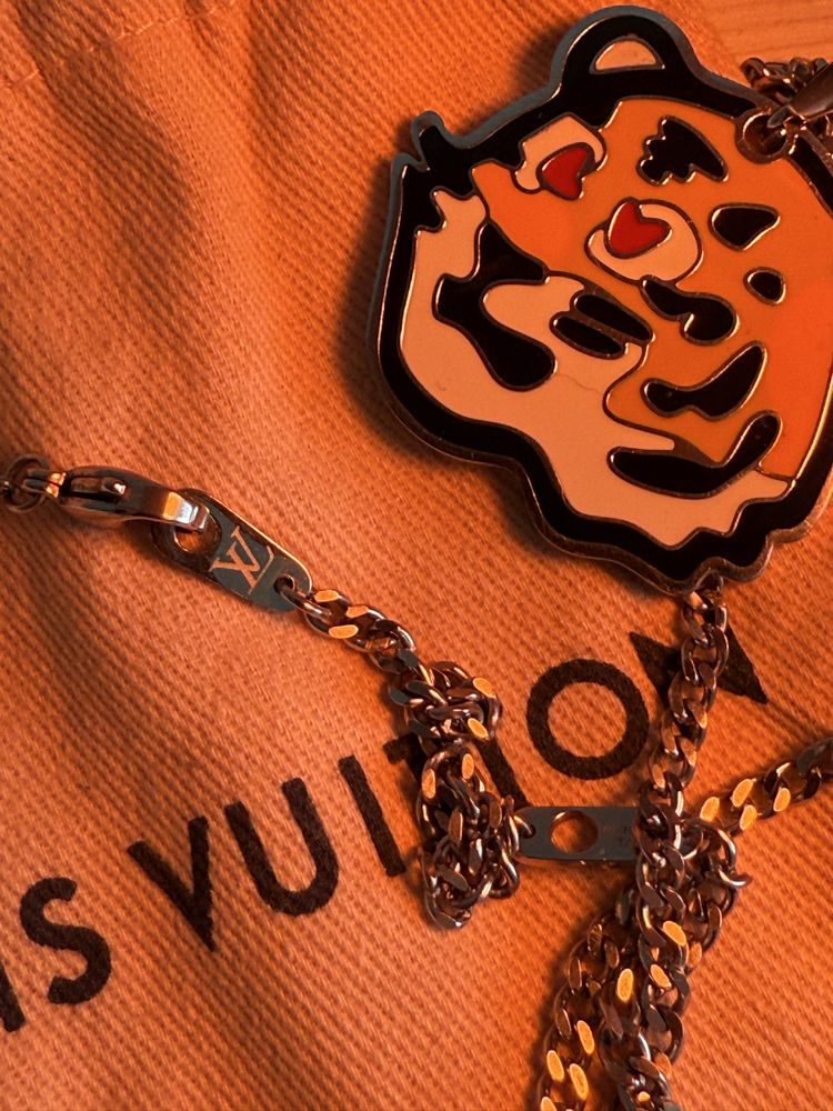 Louis Vuitton x Nigo – цепочка с кулоном Tiger
