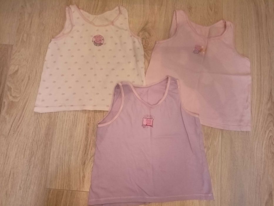 Podkoszulki i piżamka dziewczece