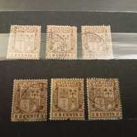 Znaczki pocztowe Mauritius.1910r.