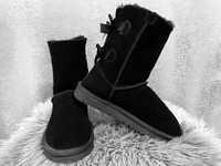 Czarne buty zimowe - śniegowce