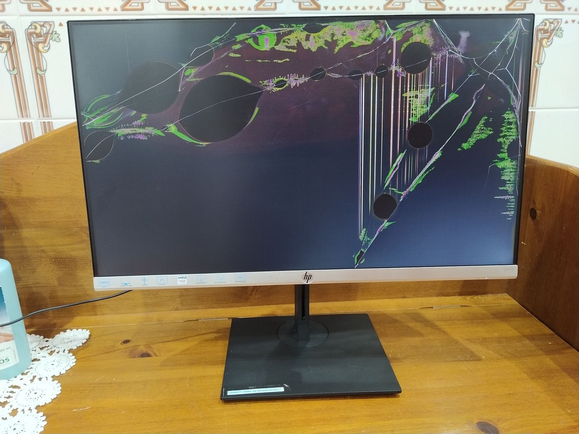 . Monitor hp para peças