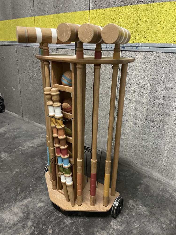 Jogo croquet para exterior