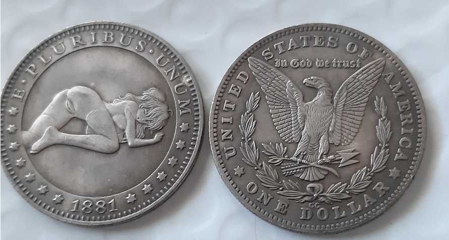 USA one dolar 1881 akt wypukły