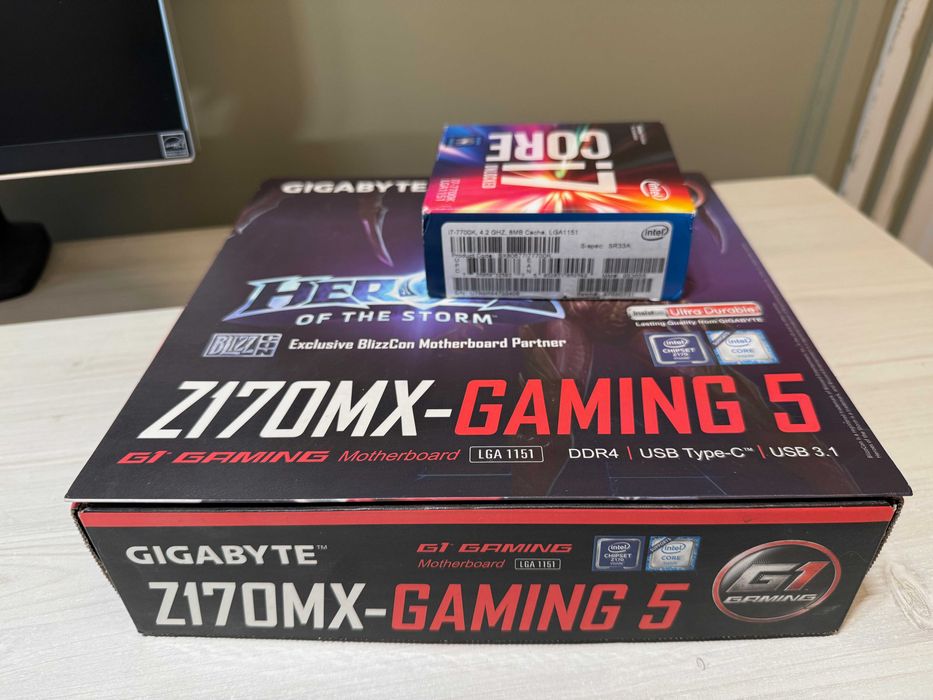 Комплект i7 7700k + Gigabite Z170MX-Gaming 5
