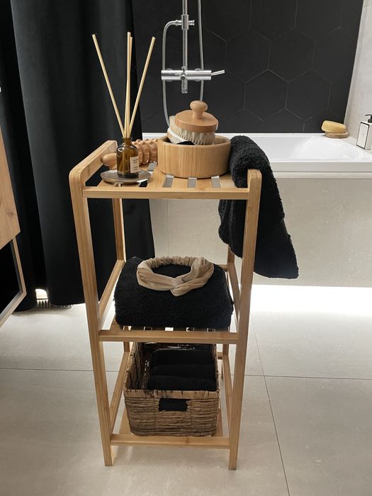 Bambusowa szafka łazienkowa stolik pomocniczy salon ikea