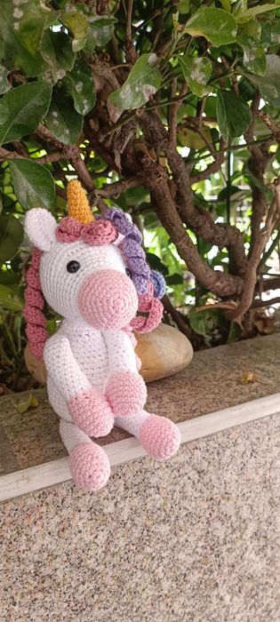 Unicórnio amigurumi