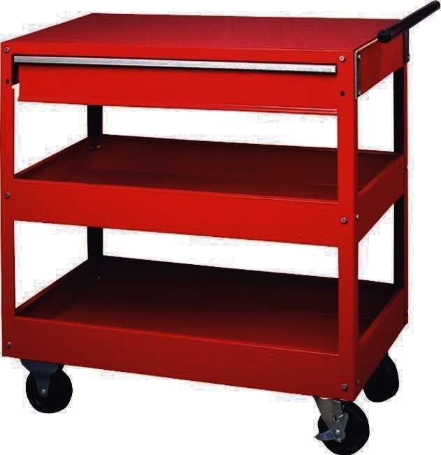 Carrinho de Prateleiras/Bandejas com Gaveta FORTEX