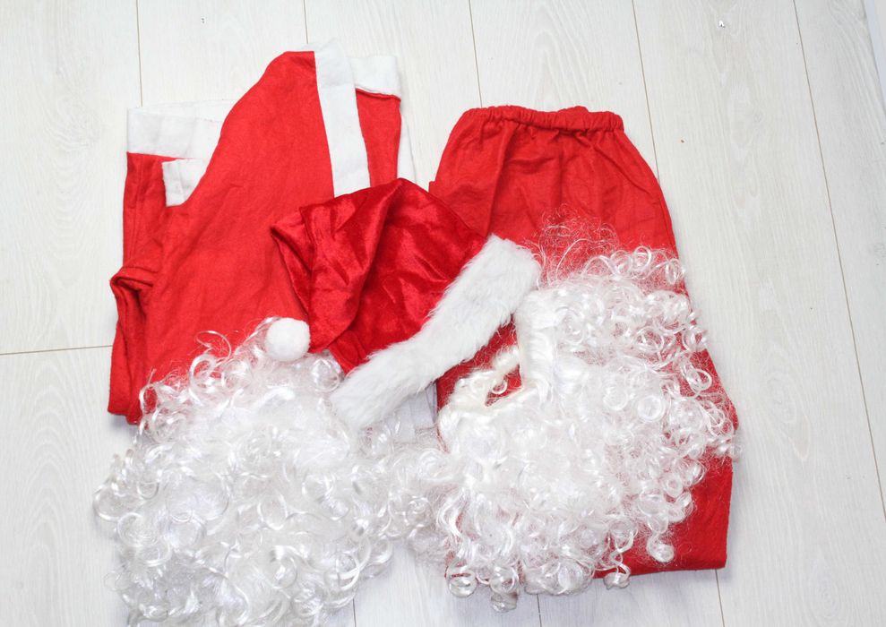 Костюм деда мороза борода, парик