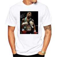 Koszulka XL Mike Tyson boks tshirt biała boxing