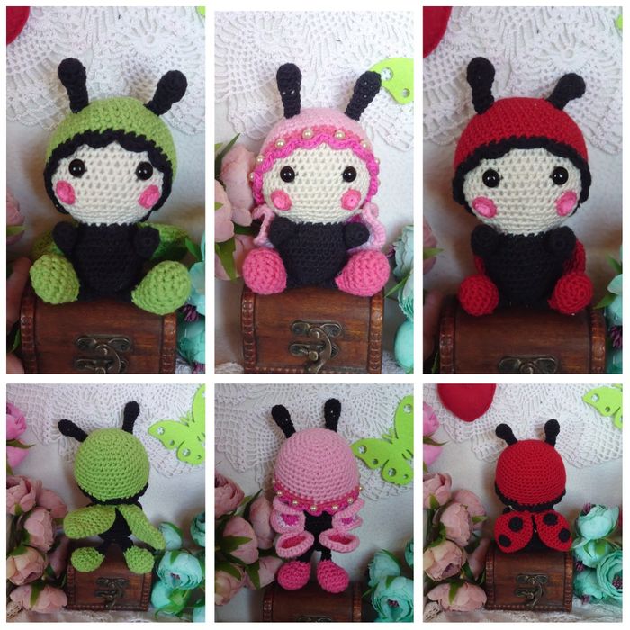 В'язані іграшки. Янгол. Лялька. Пупс. Тигр.