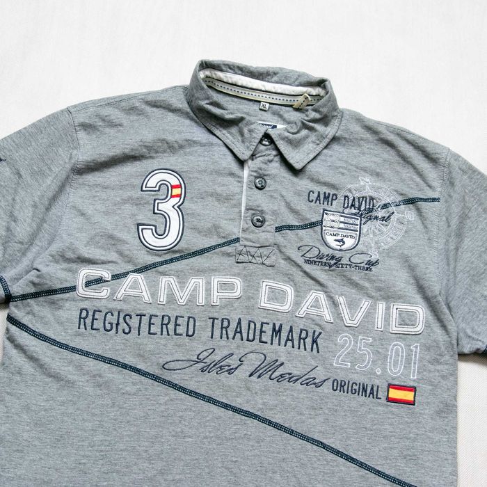 Camp David koszulka polo z nadrukami XL