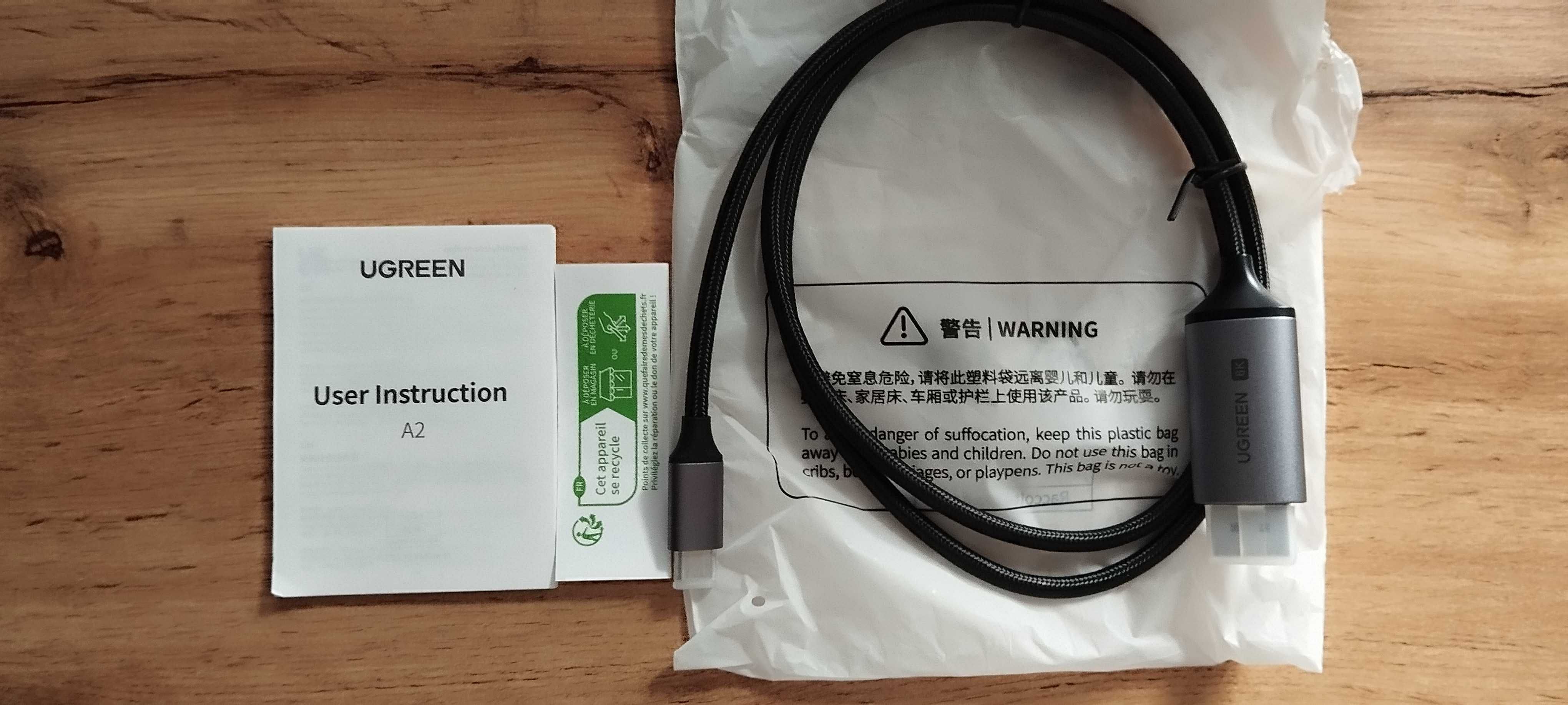 Kabel  DisplayPort 8K USB-C 60Hz 1M