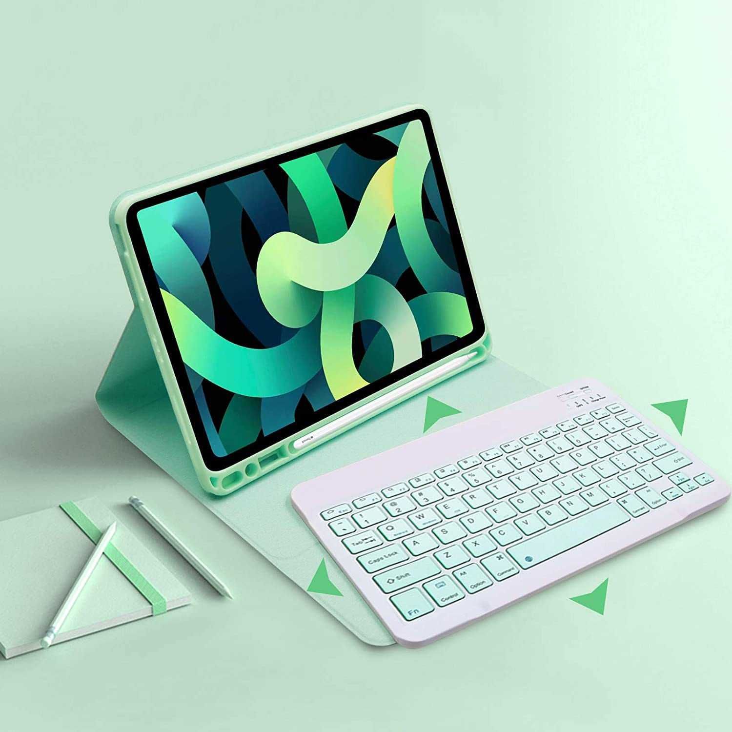 Etui z Klawiaturą Bluetooth do Apple iPad Air 4 / 5 - 10.9" - Miętowy