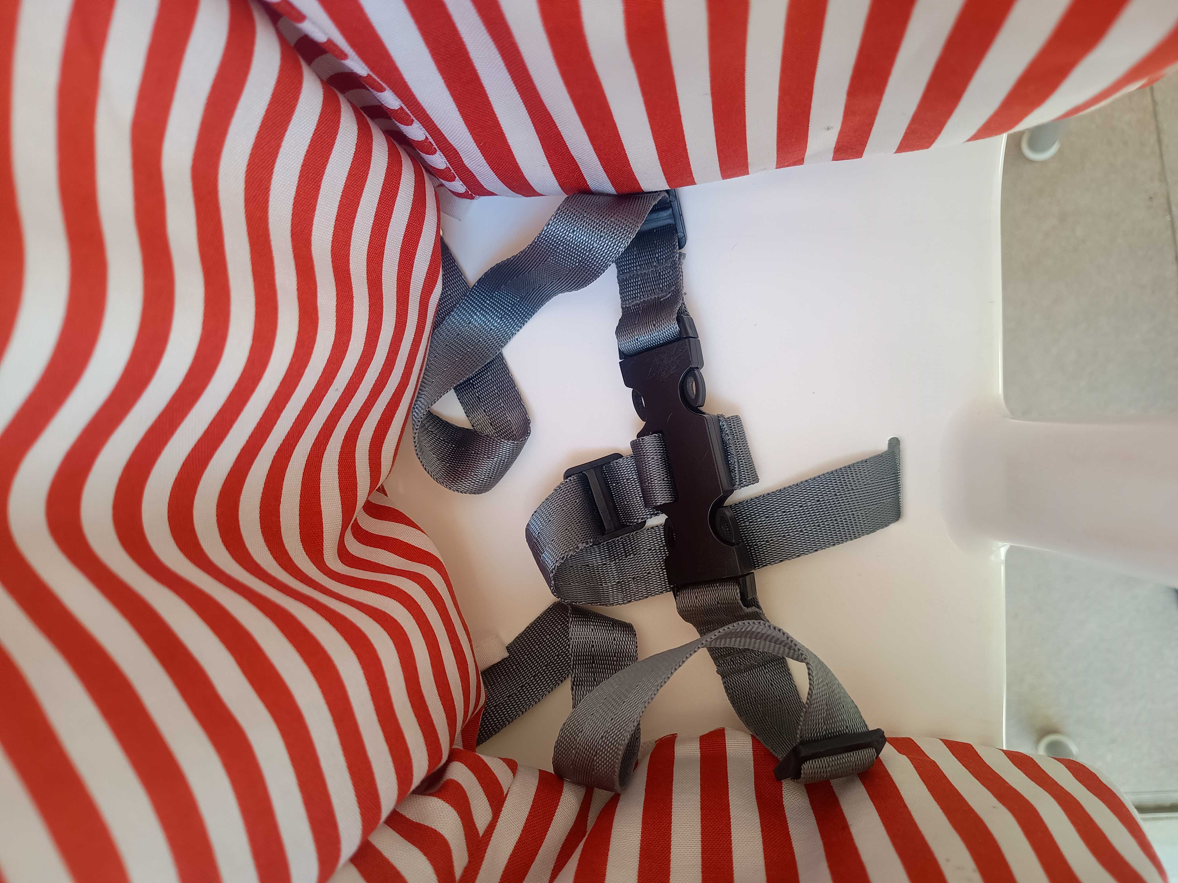 Cadeira alta c/ tabuleiro + almofada de apoio e capa - IKEA