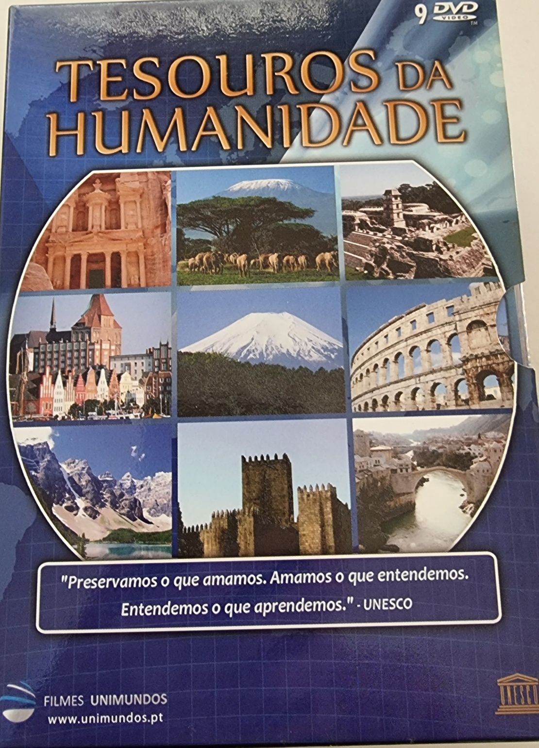 Tesouros da Humanidade 9 Dvd's