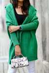 Kardigan Pola zielony - rozm.oversize