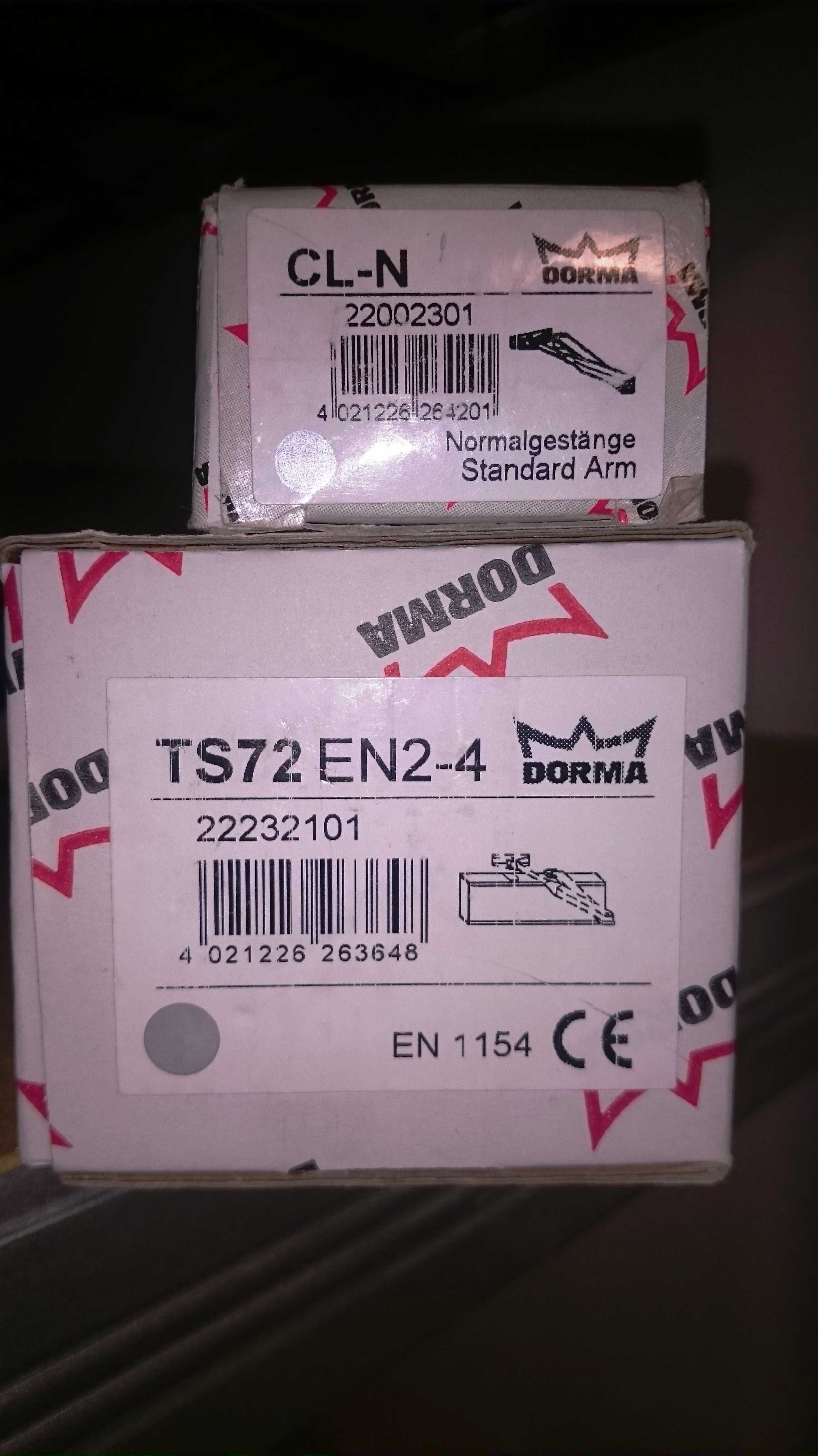 Samozamykacz hydrauliczny z ramieniem komplet Dorma TS72 + CL-N