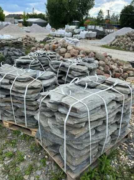 Łupek Szarogłazowy Kamień Płyty Kaskadowe Elewacja Ścieżka Akwarium