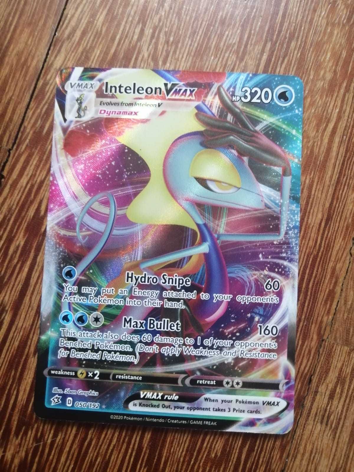 Oryginalne karty Pokemon V i Vmax