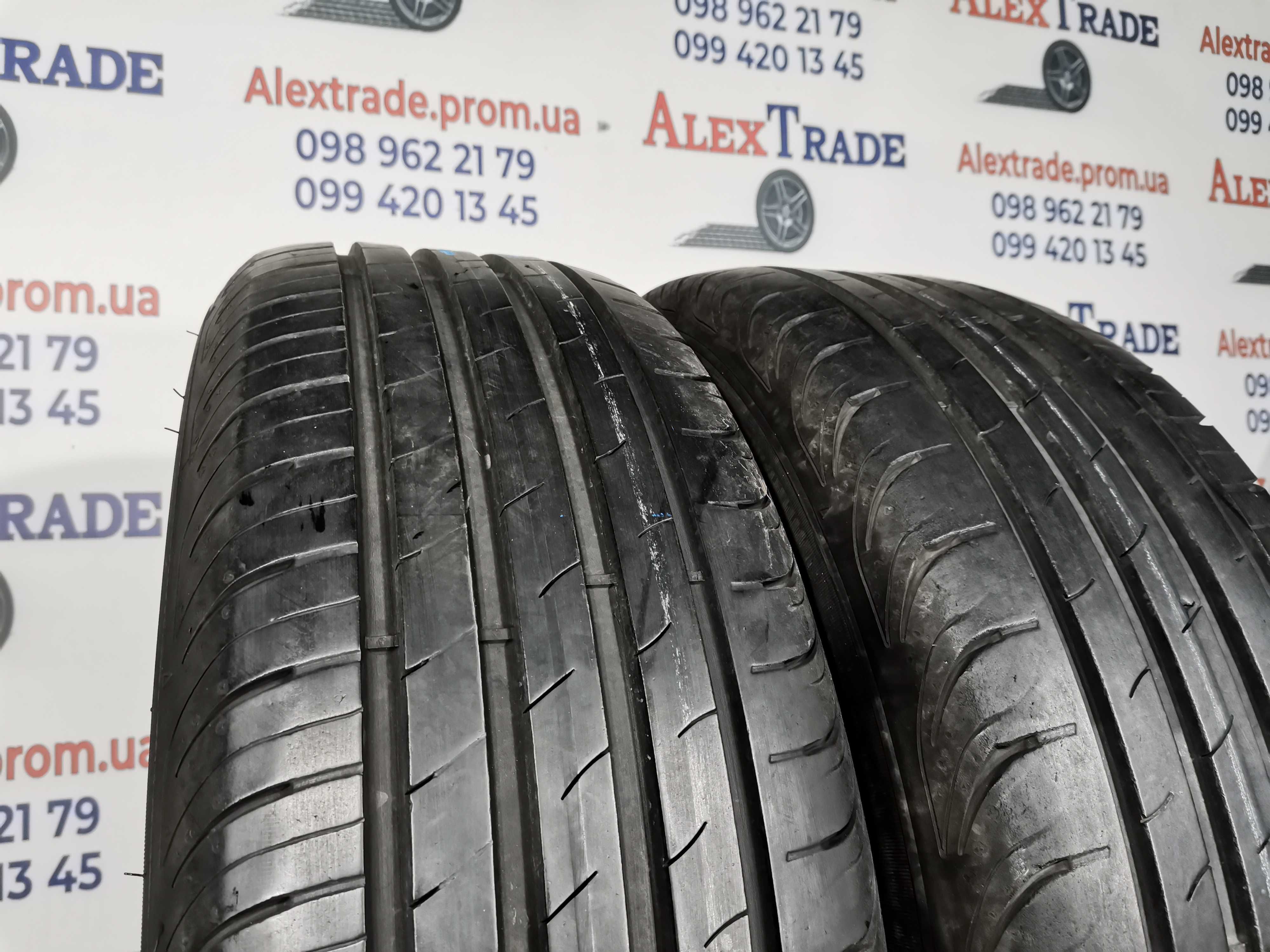 2 шт. 215/60 R17 Sava Intensa HP2 літні шини б/у, 7 мм