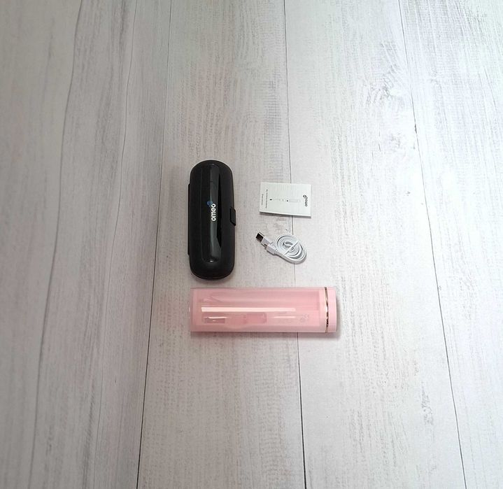 Etui x2 OMEO +365 Classic Black UV Sanitizer PINK szczoteczka soniczna