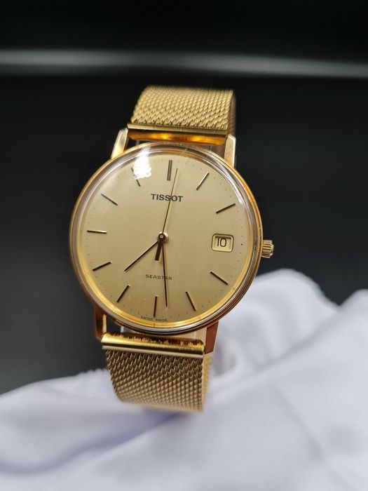 Zegarek męski TISSOT SEASTAR 14K złoty – SWISS MADE