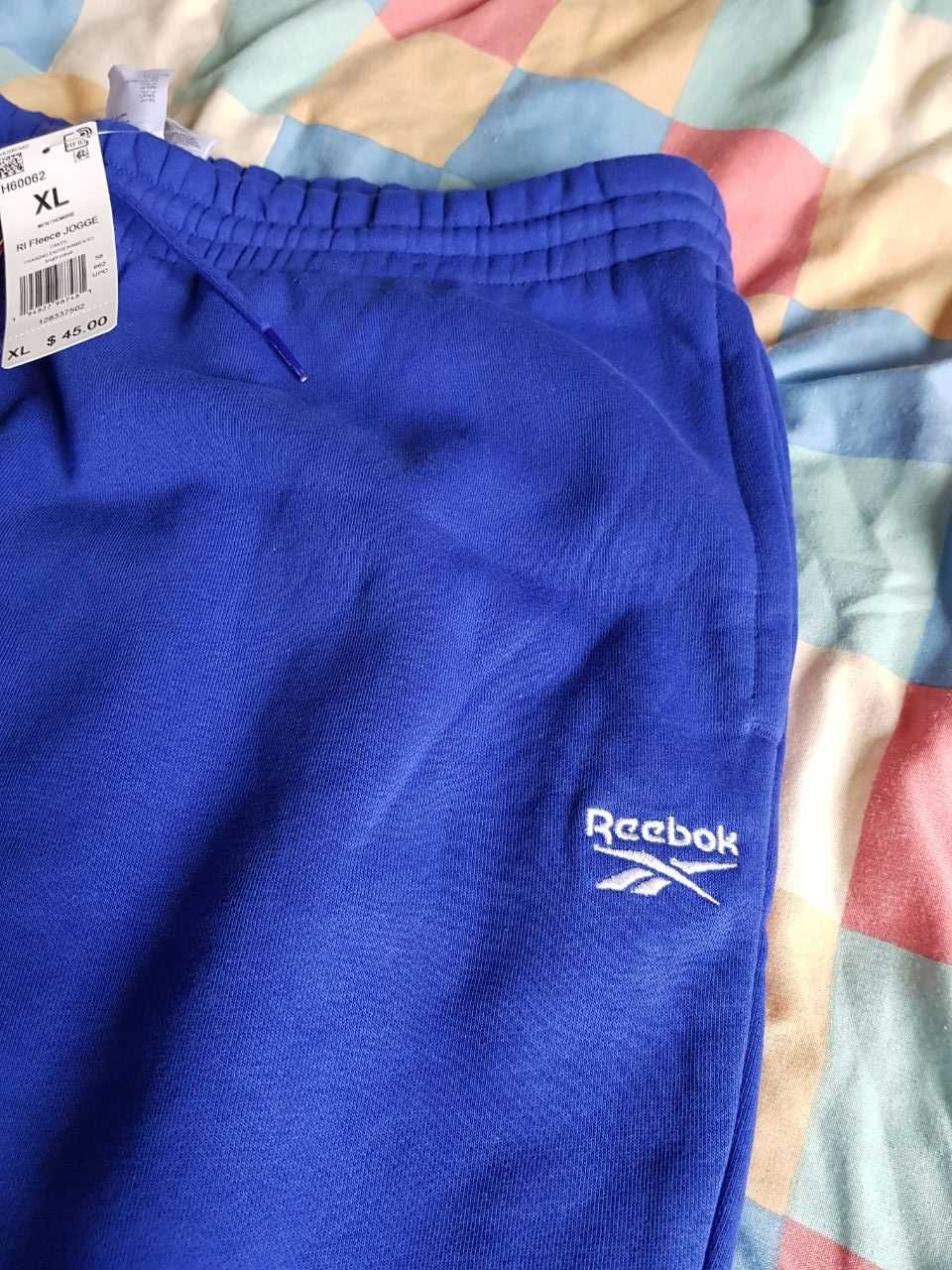 Reebok Оригинал Новые Спортивные Штаны Джинсы Брюки XL