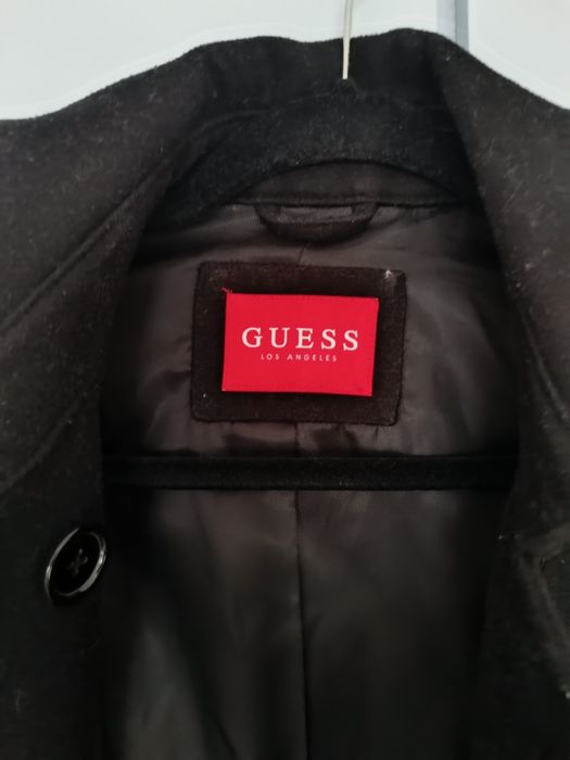 Casaco preto de fazenda da GUESS, tam.M