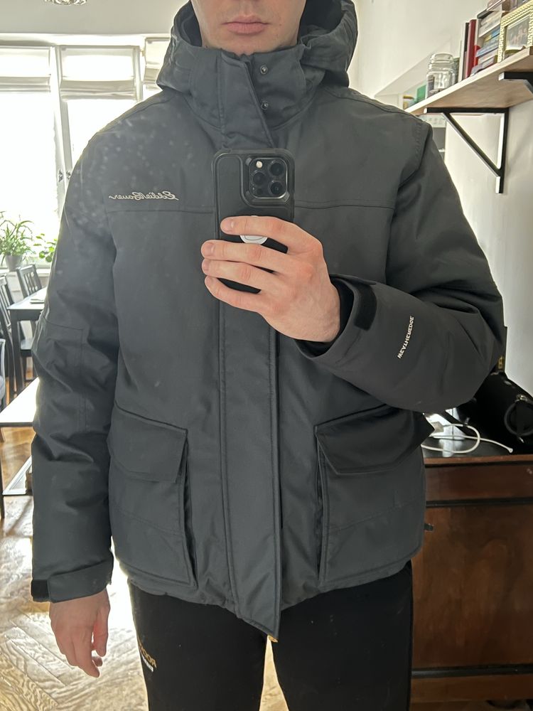 Beżowa kurtka męska Just Junkies L bawełniana casual utility