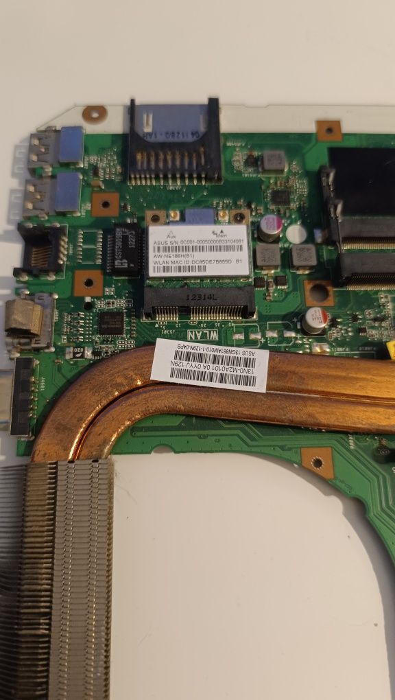 Motherboard ASUS k55vm com placa gráfica e placa de rede funcional