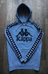 Серое мужское худи с лампасами олимпийка свитшот футболка Kappa L