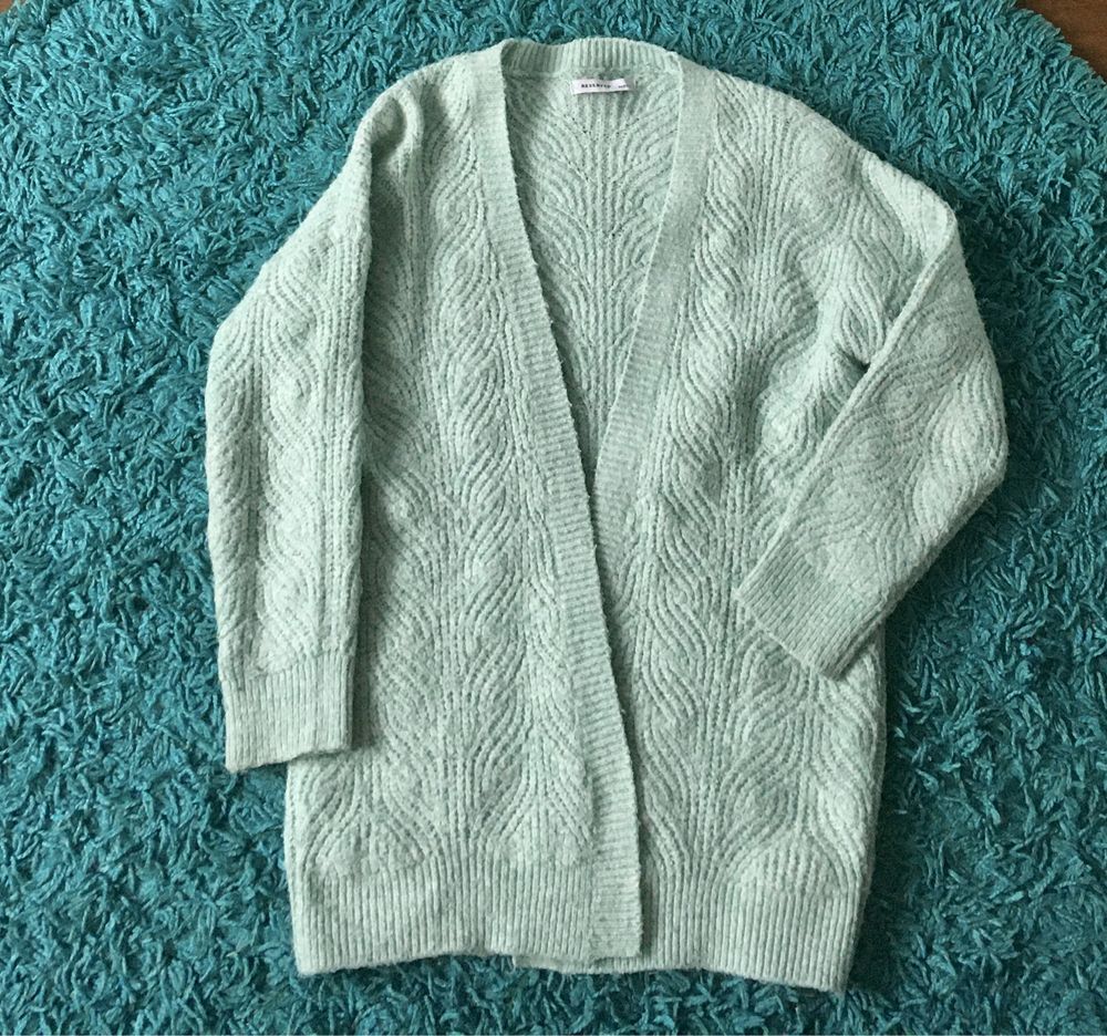 Zielony kardigan sweter Reserved 140