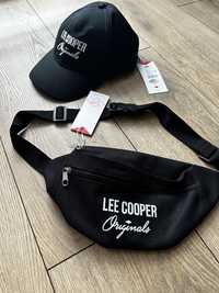 Lee Cooper czarny komplet czapka z daszkiem i nerka