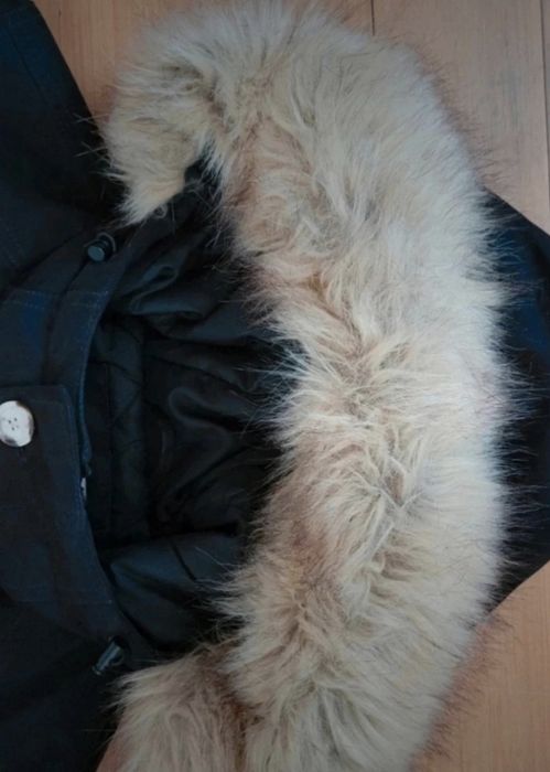 Kurtka męska, Parka z futerkowym sztucznym korzuszkiem, MRF r. S