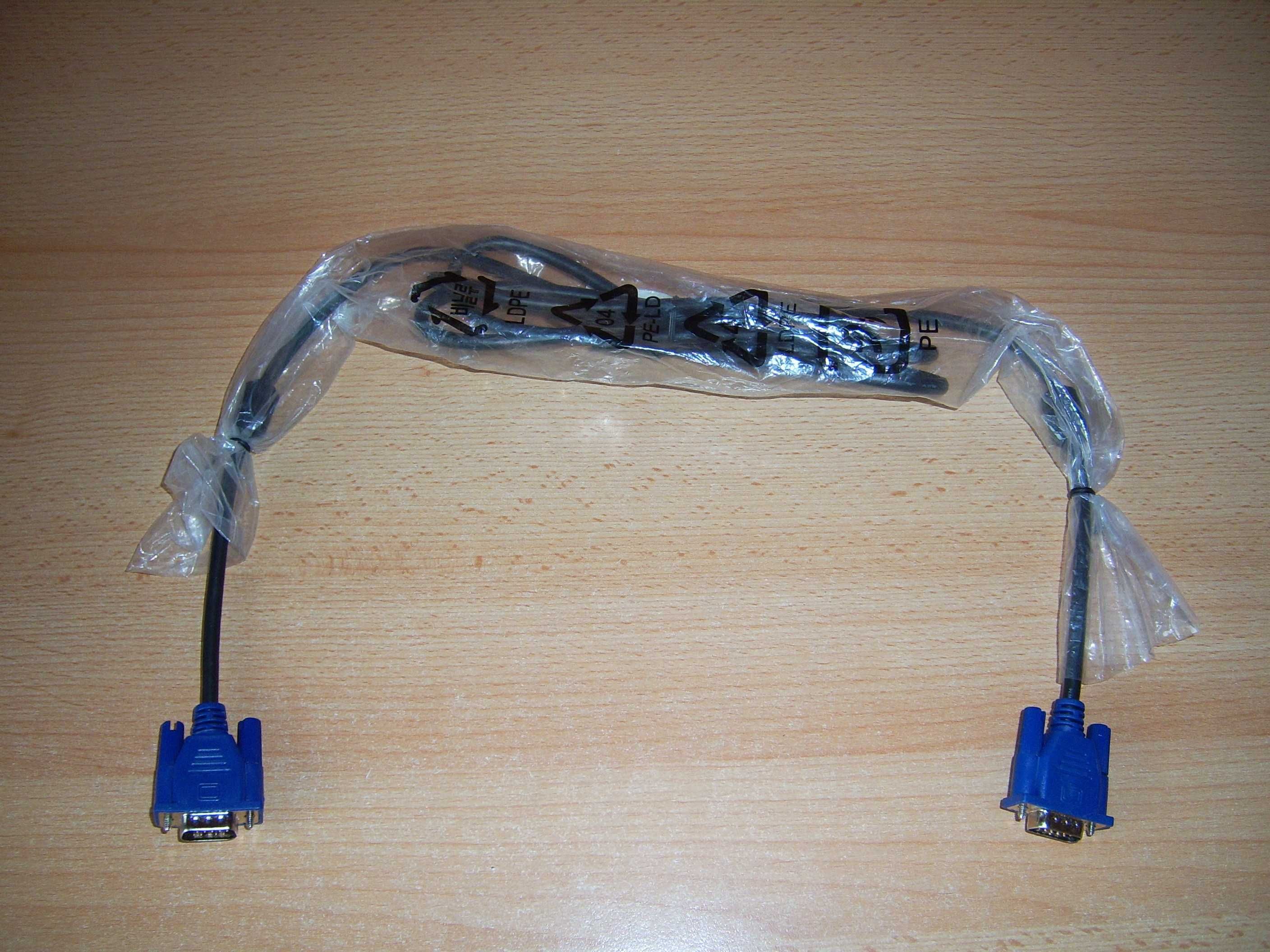 Кабель VGA аналоговый от компьютера к монитору (Оригинал). (Новый).