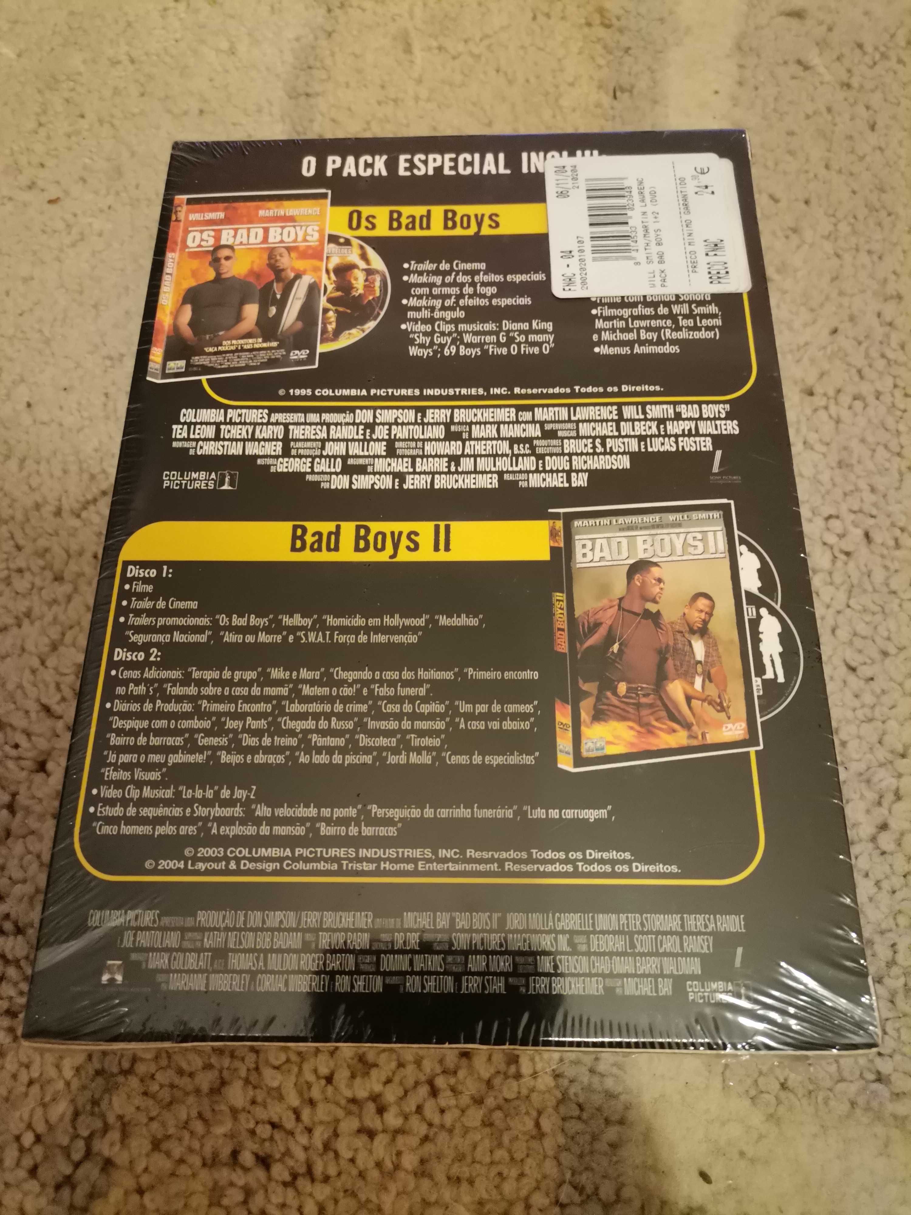 Bad Boys I II Selado DVD pack especial