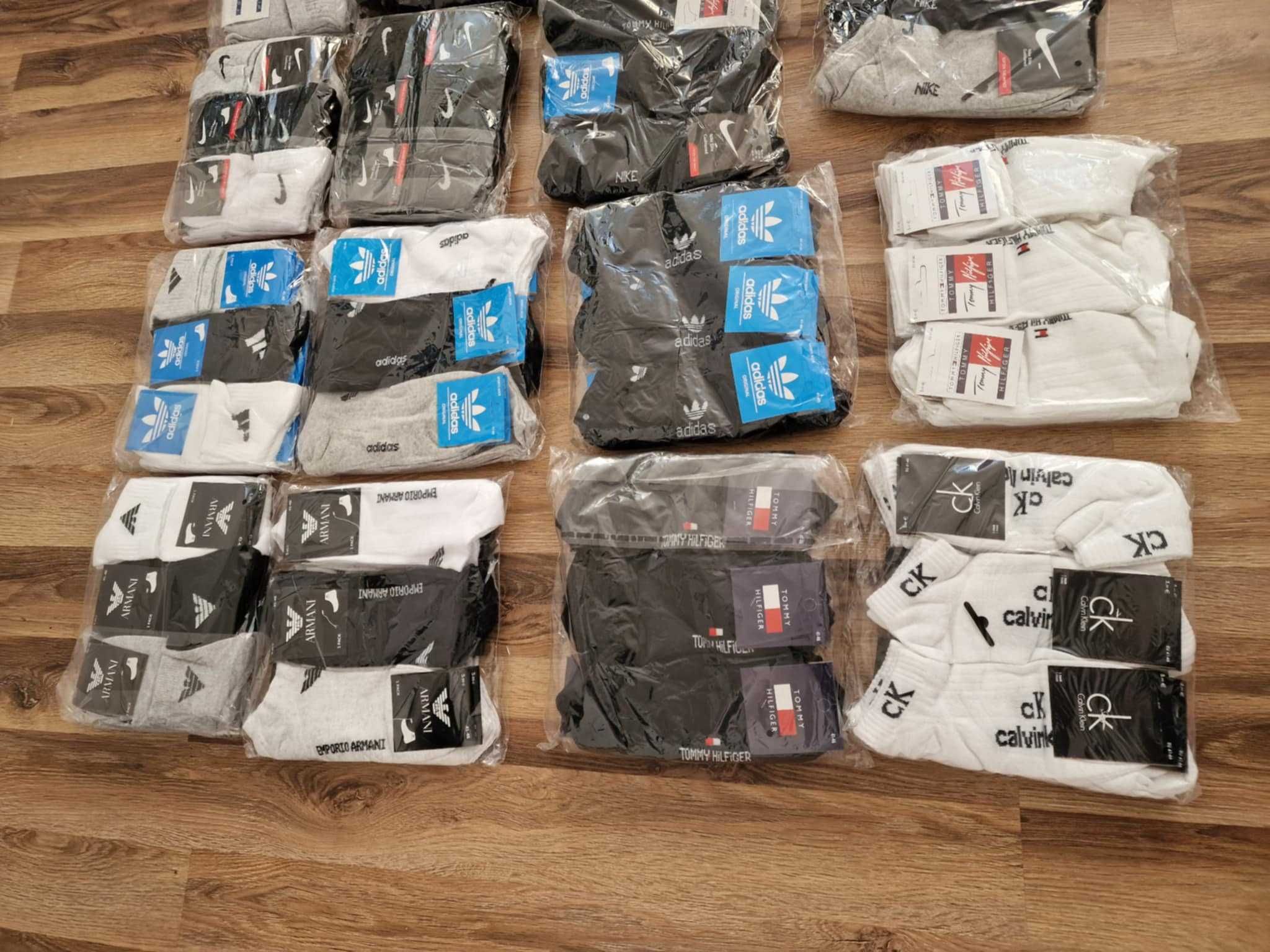 Skarpetki męskie 12 par – Nike Puma Tommy CK Armani Adidas