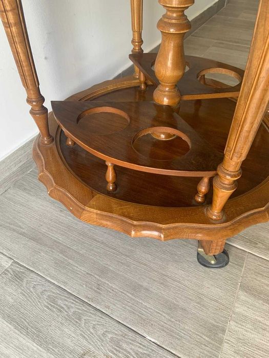 Carrinho de bebidas, madeira