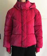 casaco puffer rosa - tamanho XL