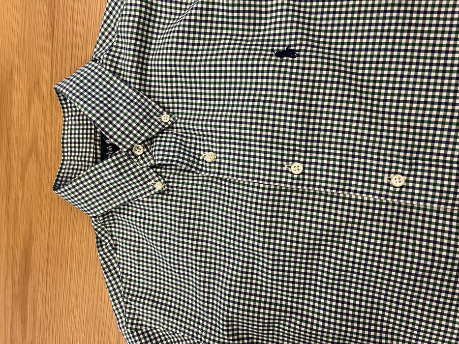 Camisa de manga comprida verde Ralph Lauren