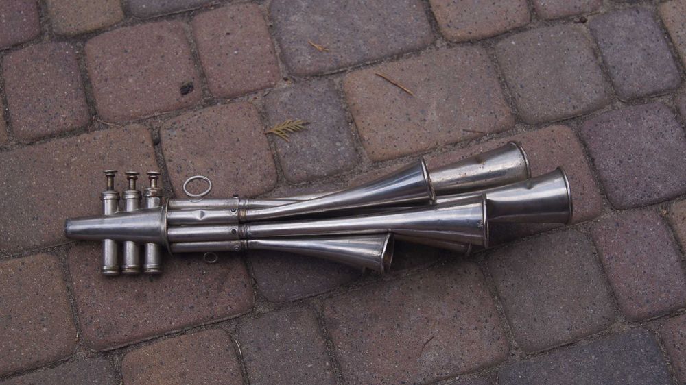 Szałamaja zestaw siedem trąbek trąbek zabytek antyk gra jedyna w necie