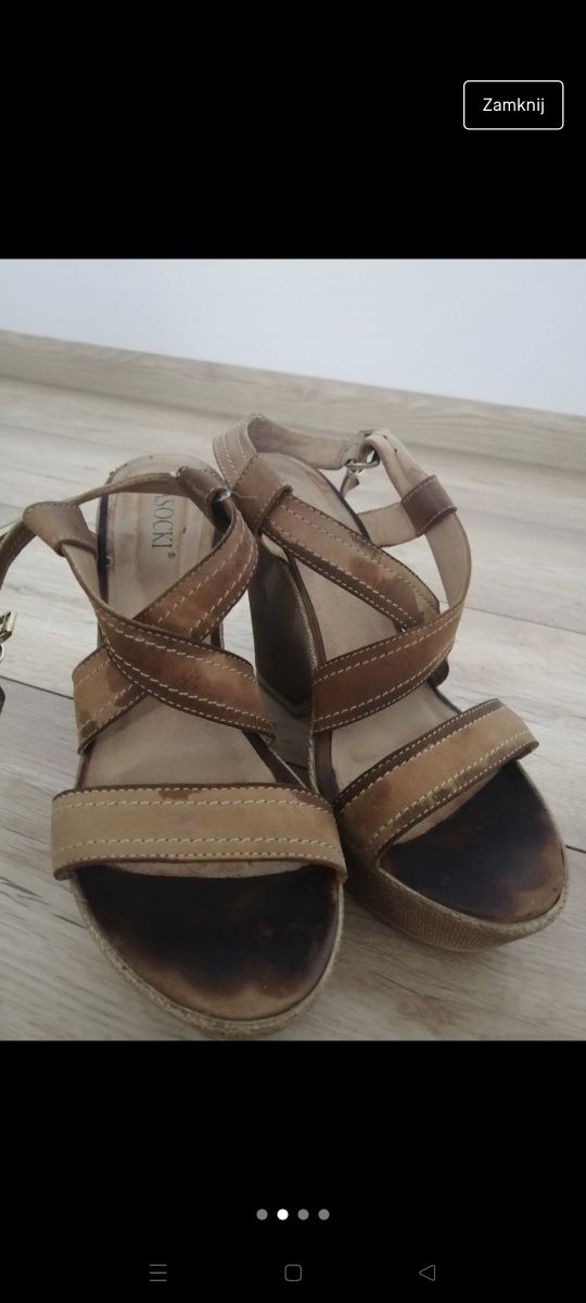 Buty na koturnie r.38