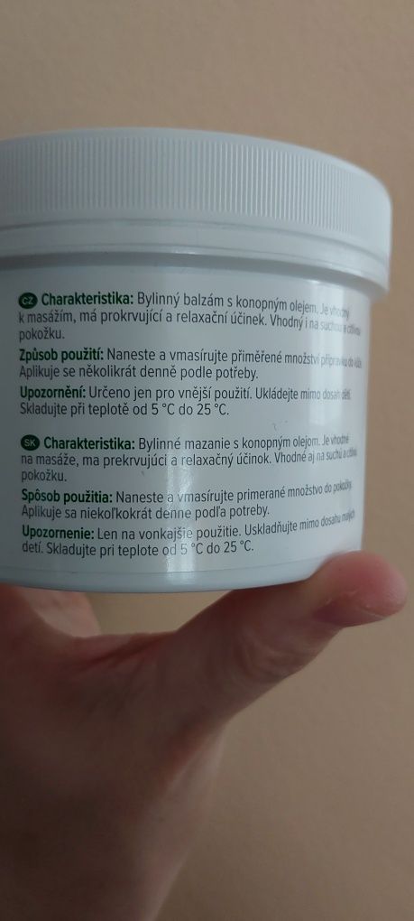 Balsam masc z konopi konopna 350ml