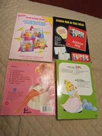 3 livros Barbie+A bela adormecida sistema  pop-up