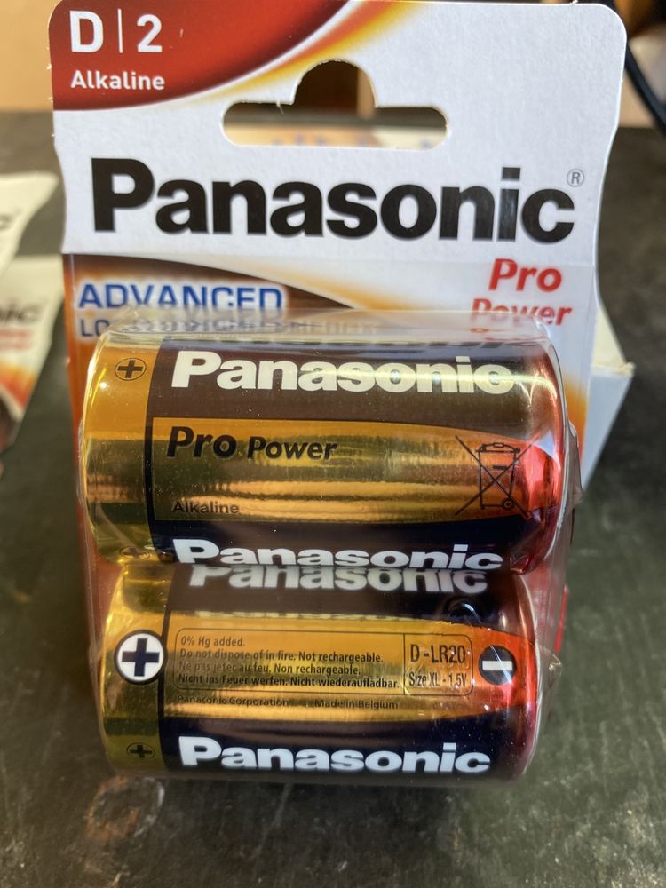 Елементы питания Батарейки LR20 Size D  Panasonic VARTA