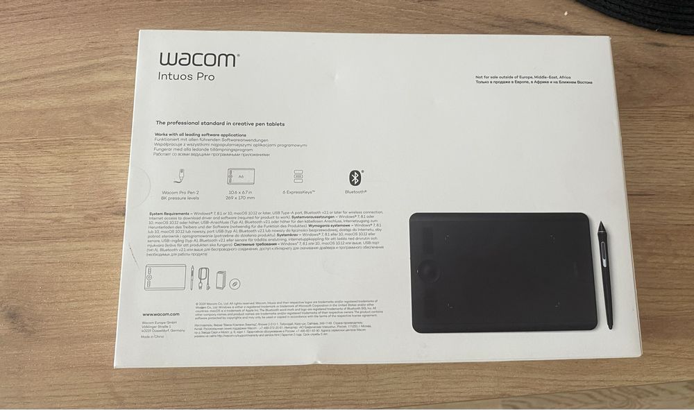 Tablet graficzny Wacom Intuos Pro S 2019 Czarny