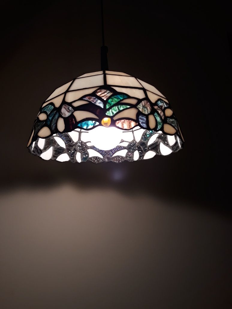 Lampa witrażowa  sufitowa  tiffany